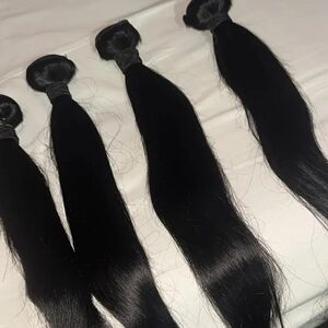 4 Bundles Black Human Hair Extensions